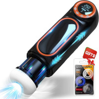 Hannibal Auto Male Masturbator With LED Display 10 Thrusting 4 Sucking 10 Vibration Pussy Vaginas Real Blowjob Sex Toys For Men