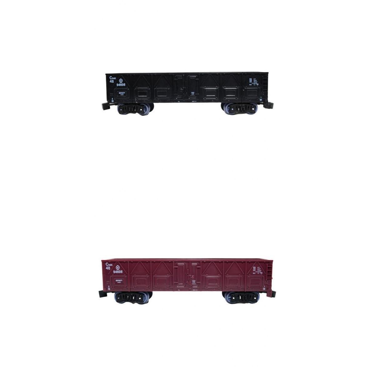 2x 1:87 Simulation Train Model Carriage Kids Toy Freight Car