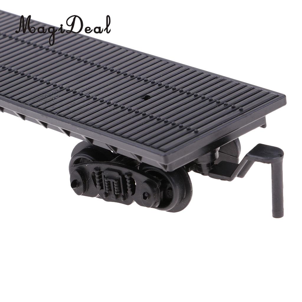 MagiDeal 1:87 Train Model Kids Toy Electric Track Train Freight Car Railroad Car Train Carriages Diecast Vehicle Compartment