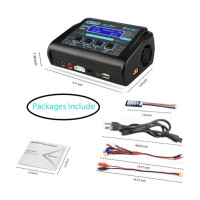 Балансир зарядного устройства Lipo C150, 150 Вт, 10 А, разрядник аккумулятора для LiPo LiHV LiFe Lilon NiCd NiMh Pb Batteri + кабели 8 в 1