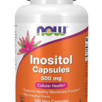 Инозитол 500 мг, Inositol 500 mg, NOW Foods, 100 вегетарианских капсул