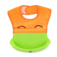 Высококачественный водонепроницаемый силиконовый нагрудник для кормления детей Мультяшные животные детский нагрудник для кормления Карманные детские нагрудники детские товары