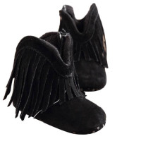 Обувь для маленьких девочек в кроватку, однотонные ботинки с бахромой, детская теплая обувь для первых шагов