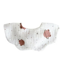 Хлопковые нагрудники, марлевый хлопковый нагрудник для новорожденных, высокая впитывающая ткань, милый шарф для шеи