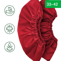 Бахилы многоразовые взрослые Nesu, тканевые с водонепроницаемым покрытием, размер 33-42