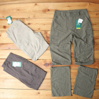 外貿大廠戶外速乾褲男夏季薄款寬鬆登山騎行運動褲大尺碼長褲可拆分