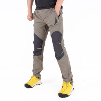 春夏季戶外速乾褲男防水透氣耐磨快乾衝鋒褲修身彈力登山長褲薄款