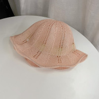 Шикарная стильная детская однотонная Шапка-бини, шляпы для рыбаков, Детская Соломенная Панама с волнистыми краями от солнца, летняя детская Панама