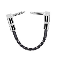 Патч-Кабель DREMAKE 1/4 с прямоугольной вилкой для гитарных эффектов, 6,35 мм