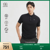 KOLON SPORT可隆男子NATURETOP吸濕速乾熱壓短袖運動防曬POLO衫