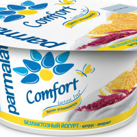 Йогурт густой Comfort Parmalat безлактозный цитрус-амарант 3%, 130 г