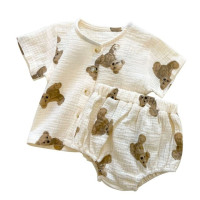 Шорты для маленьких девочек и мальчиков, боди для маленьких девочек, летний комплект одежды, пижамные принадлежности, 2023