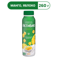 Йогурт питьевой АктиБио с манго и яблоком, 1,5%, 260 г