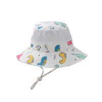 Детская летняя шляпа с мультяшным принтом, сетчатые Панамы для девочек и мальчиков, пляжные аксессуары для защиты от УФ лучей, детские товары