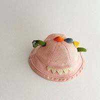 Женская летняя детская Панама, милая детская шляпа от солнца в виде динозавра для мальчиков и девочек, детская дышащая сетчатая пляжная шляпа для путешествий в рыбалке