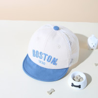 Детская бейсболка с буквами в Корейском стиле, летняя уличная дышащая шляпа от солнца для маленьких мальчиков и девочек, сетчатая шляпа для маленьких детей