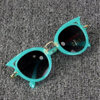 Очки солнцезащитные градиентные для детей, брендовые винтажные очки большого размера для защиты детей, Симпатичные защитные очки для мальчиков и девочек