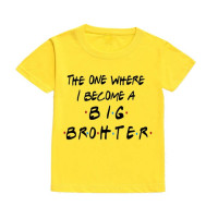 Детская футболка с принтом «один, где я становлюсь старшей сестрой/брат», Детская футболка для объявления ребенка беременности, Детская футболка, летняя одежда, подарки