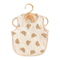 4-слойный детский хлопковый протектор для живота с мультяшным рисунком, дышащая одежда