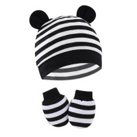 Шапка и перчатки для мальчиков и девочек 0-3-6 месяцев