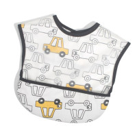 Мультяшные детские нагрудники непромокаемая EVA детская одежда для кормления с карманом, милый Принт, фартук без рукавов для маленьких мальчиков и девочек