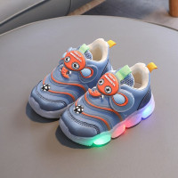 Кроссовки детские дышащие со светодиодной подсветкой, на мягкой подошве, размеры 21-30