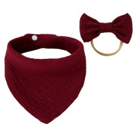 2 шт., детский треугольный нагрудник с бантом