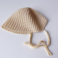 Мягкая хлопковая трикотажная Детская летняя дышащая Солнцезащитная пляжная шапка однотонная детская Панама с вырезами шапочка