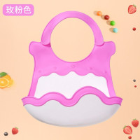 Детский силиконовый Слюнявчик с рисом, на возраст 0-3 года