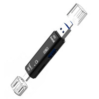 Кардридер USB 3,1, USB Type-C, 5 в 1, кардридер для карт памяти SD, TF, Micro SD, адаптер OTG