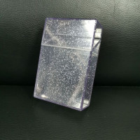 Блестящая Хрустальная пластиковая сигарета, модель 20 шт., размер King, 84 мм, сигара, табак, курение, блестящая прозрачная коробка для хранения