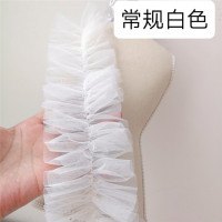 Много цветов двустороннее Плиссированное шифрование Тюль кружевная ткань для творчества одежда юбка платье брюки для женщин сумка шляпа Швейные аксессуары