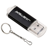 USB флеш-накопитель с логотипом на заказ, флэш-накопитель с цепочкой для ключей, черная флешка, 64 ГБ/32 ГБ/16 ГБ/8 ГБ/4 ГБ