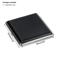 Металлический портсигар с кожаной отделкой для хранения 12/14/16/18/20 сигарет