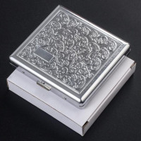 Металлические сигареты с двойным открытием, 1 шт., чехлы для сигарет около 20 палочек, сигареты из нержавеющей стали, табачные сигареты, инструменты