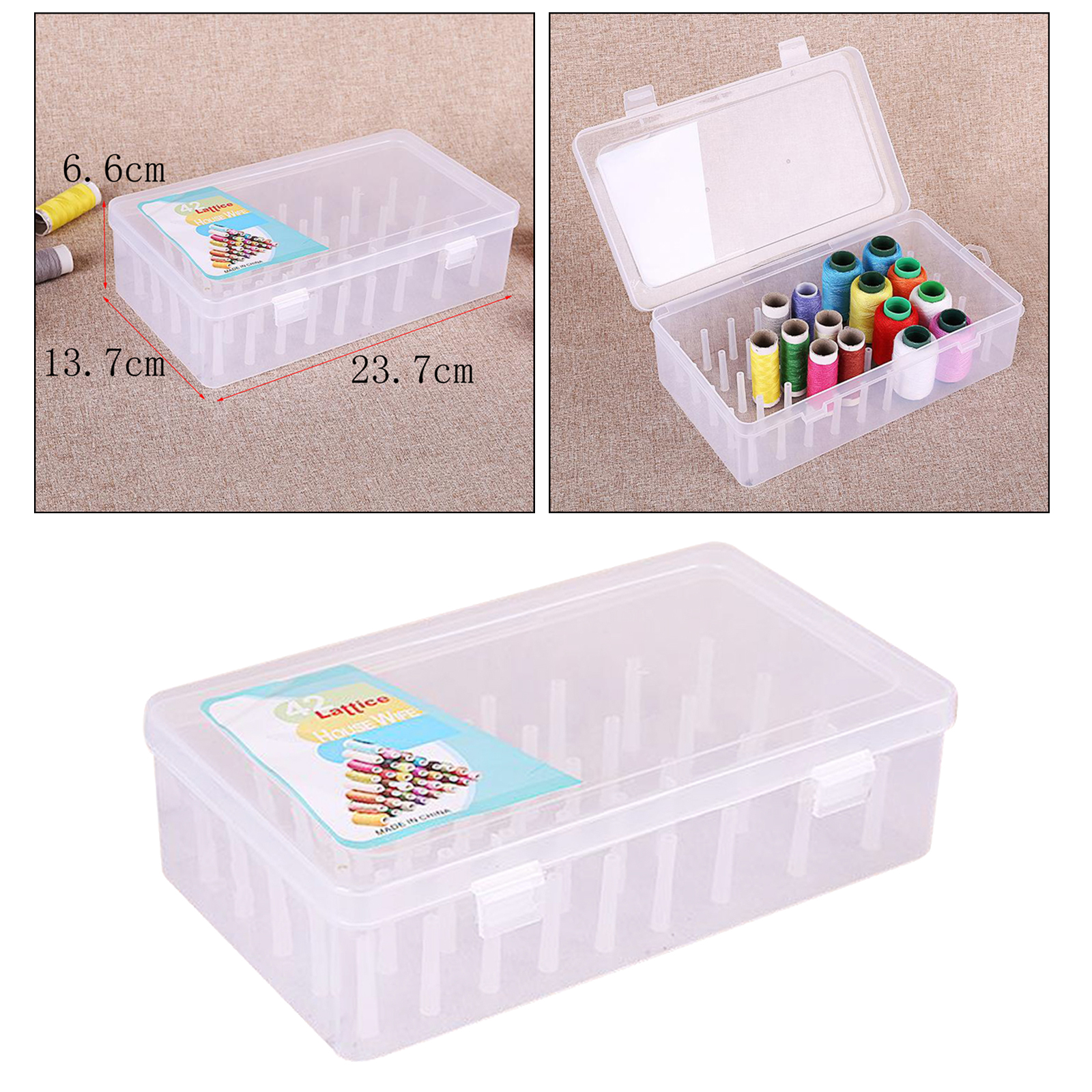 Thread Storage Box 42 Spool Sew Spools Box Spools EMPTY Holder C