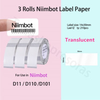 Niimbot полупрозрачная этикеточная бумага для D101 D11 D110 клейкая этикетка наклейка полупрозрачная этикетка этикеты Papel бумага