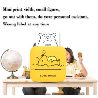 Мини принтер для этикеток печатная машина высокой четкости, печать этикеток для неправильного вопроса, изображение документов для учеников