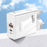 Сетевое зарядное устройство с USB-портом и поддержкой быстрой зарядки, 120 Вт