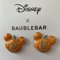 跨境新款万圣节珐琅恶魔南瓜耳钉 万圣节男女通用恶魔南瓜耳钉