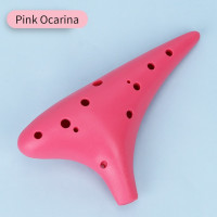 Ocarina 12 отверстий, полимер, пластик, альт C, настройка Ocarina, новинка, 12 отверстий, разноцветные канавки, инструмент для взрослых и детей, 1 шт.