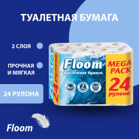 Туалетная бумага Floom 2х-слойная 24шт