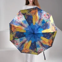 Зонт женский с видами Франции