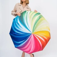 Зонт  автоматический радужный