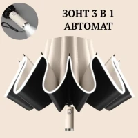 Зонтик обратного сложения антиветер