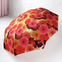 зонт женский, автомат, 10 спиц, антиветер, большой купол 118 см, рисунок цветы, подарок для женщины