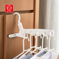五孔折叠衣架旅行便携式宿舍挂衣服酒店出差旅游室内晾衣挂钩神器
