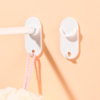 米木.4208带挂钩伸缩杆托窗帘杆固定座免钉窗帘杆门帘杆横杆挂钩