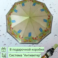 Зонт женский с принтом