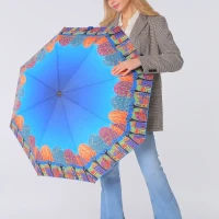 Зонт женский складной автомат антиветер